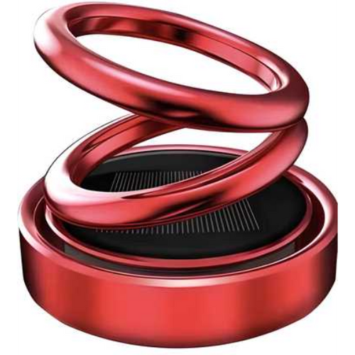 Car/Room Air Freshener- Solar Power Rotating Car/Room Air Freshener Perfume, Long Lasting French Organic Fragrance