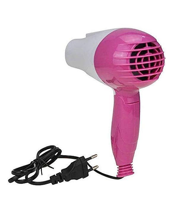 Covetcart NOVA (NV-1290) Professional Electric Hair Dryer: 1000 W Foldable Design with 2 Speed Control in Pink