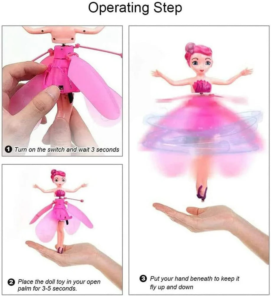 Flying Doll with Hand Sensor – Magical Hovering Toy for Kids