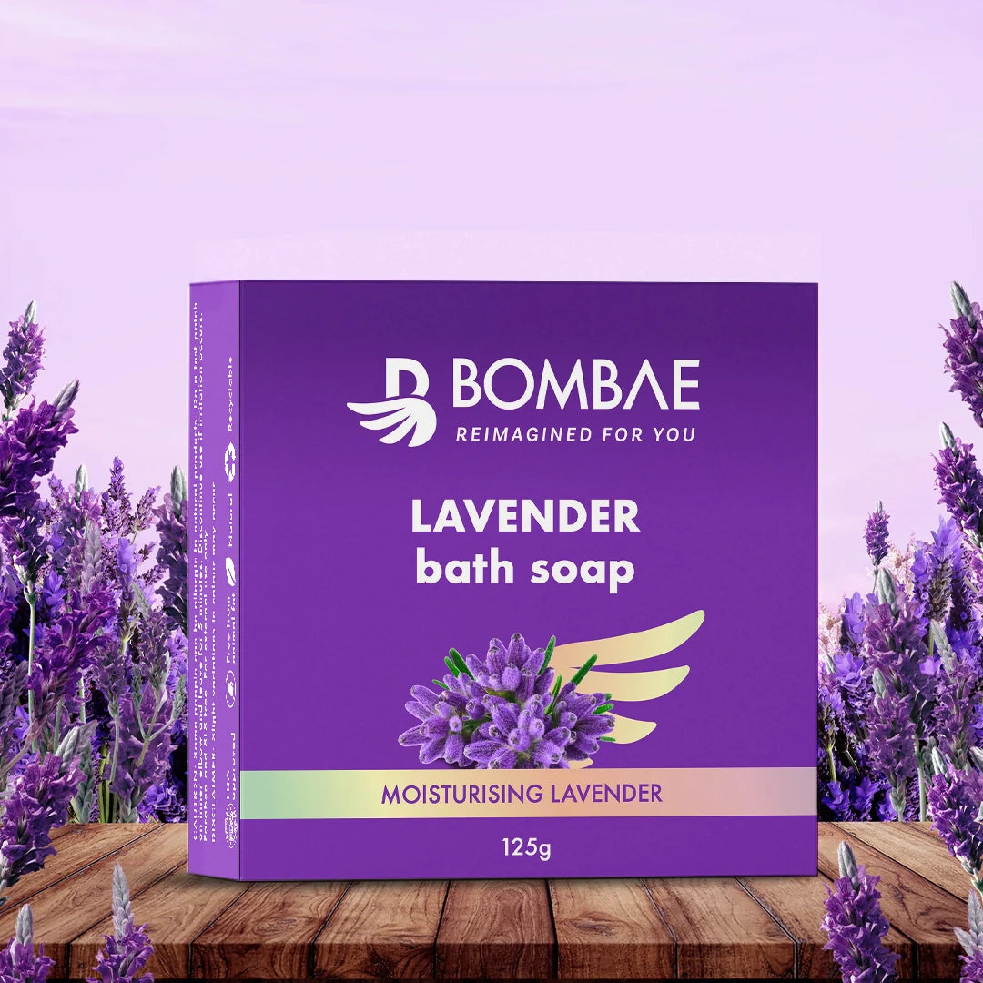 Bombae Lavender Soap | Soothing & Aromatic for Relaxing Cleansing.