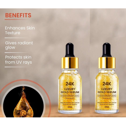 24k Luxury gold serum pack of 2 (30 ml)