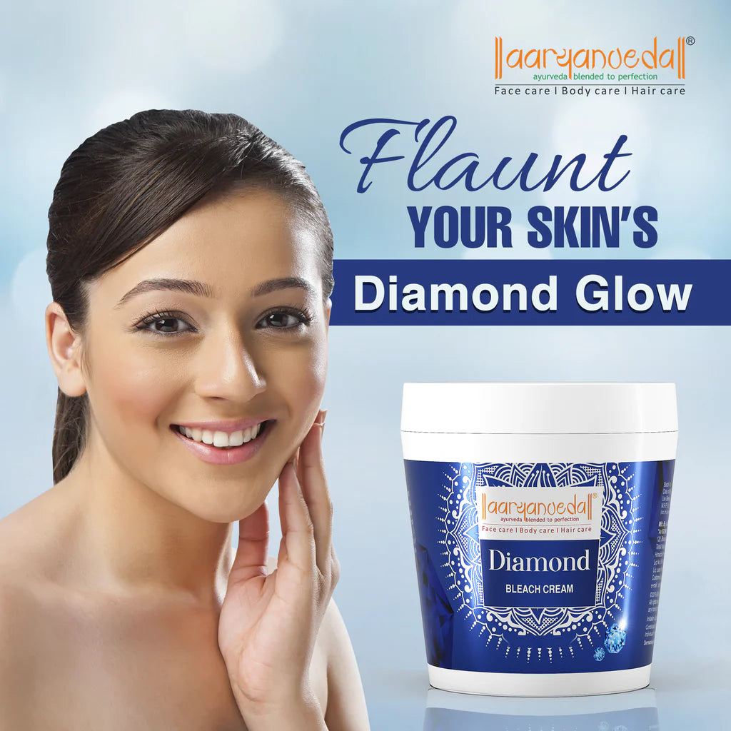 Oxy Veda Diamond Bleach Cream | Sparkling White Shine for a Radiant Glow.