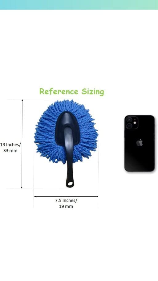 Mini Car Duster | Soft Microfiber Dash Brush for Cars, Home, Kitchen & Computer Cleaning