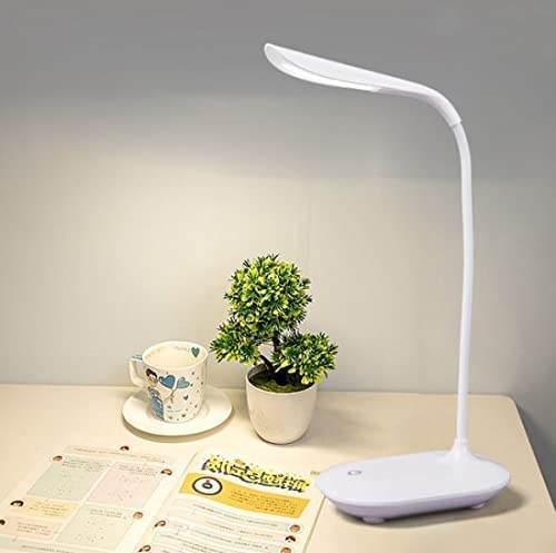 REFULGIX Rechargeable USB Plastic Desk Lamp: Eye Protection LED Study Lamp with Warm Yellow Light