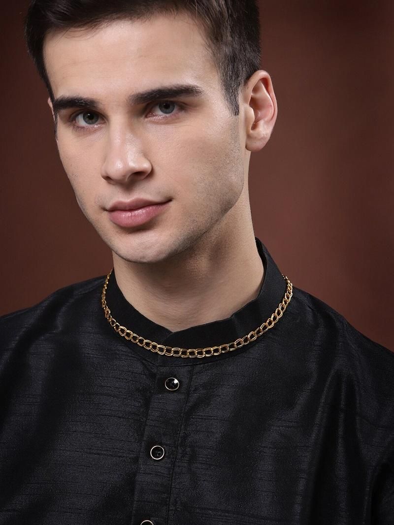 Elegant Gold Plated Chain Alloy Material