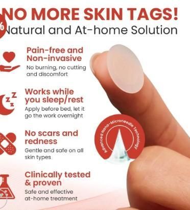Skin Tag Remover Patch- provides safe removal.