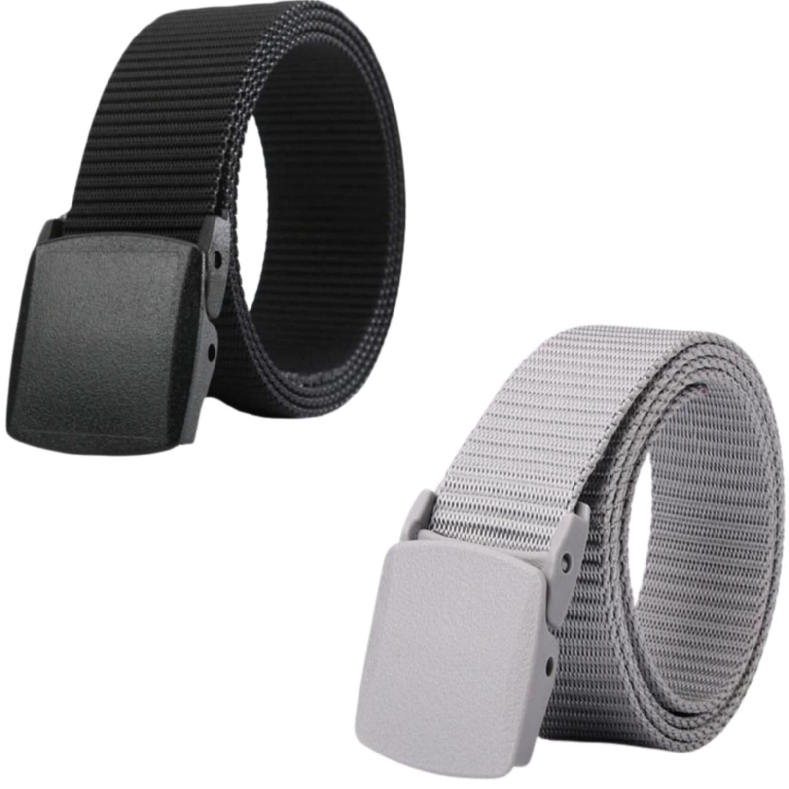 Unisex Canvas Belt Combo Pack Of 2
