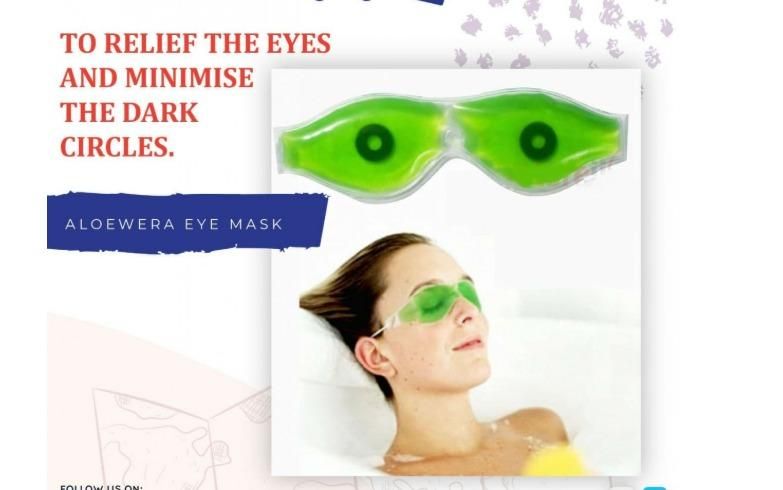 Alovera Eye Mask Pack of 2- soothes, hydrates eyes.