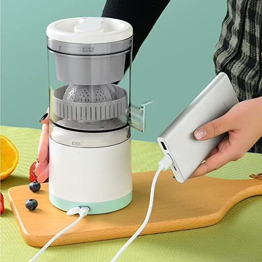 KRIVAN Portable Electric Juicer & Nail Drill | 6-Blade USB Rechargeable Juicer Blender in White