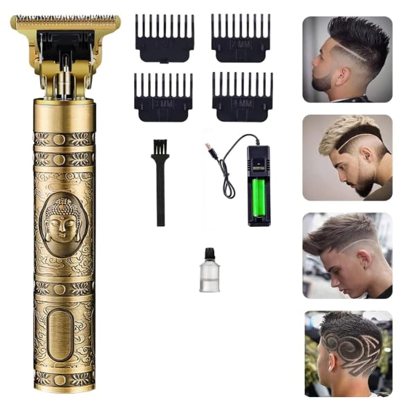 Professional Buddha Style Trimmer for Men | Rechargeable Cordless Hair & Beard Clipper