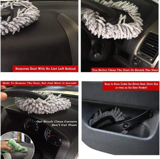 Mini Car Duster | Soft Microfiber Dash Brush