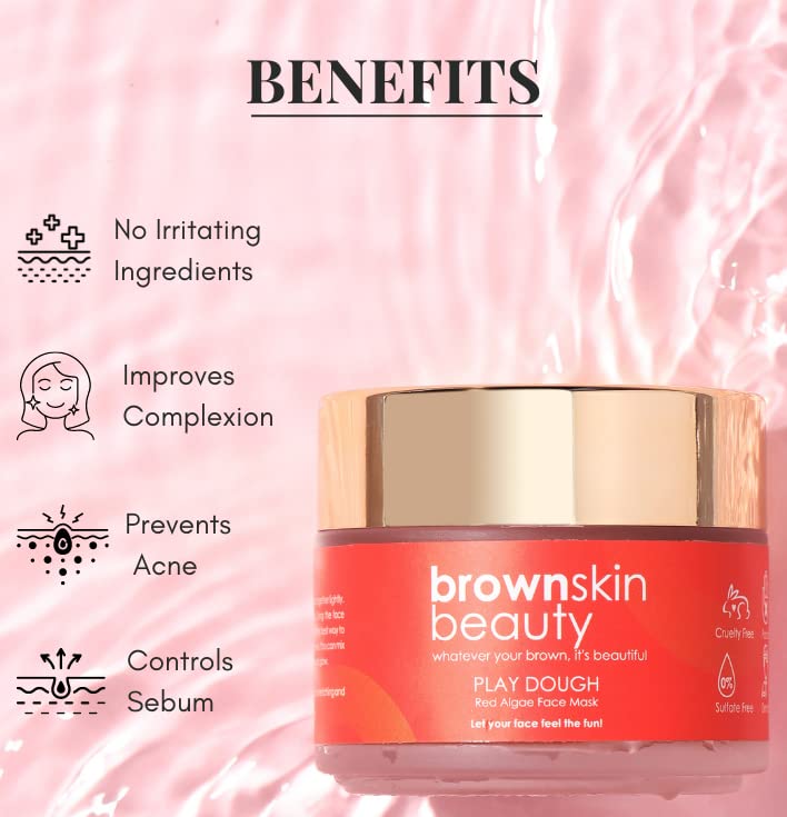 Brown Skin Beauty Face Mask | Hydrating & Brightening for Radiant Skin.