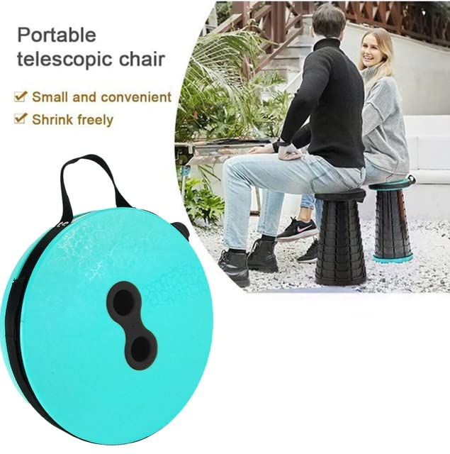 Generic Travelling Foldable Stool: Portable Telescopic Camping Seat for Outdoor, Kitchen, and Living Room Use