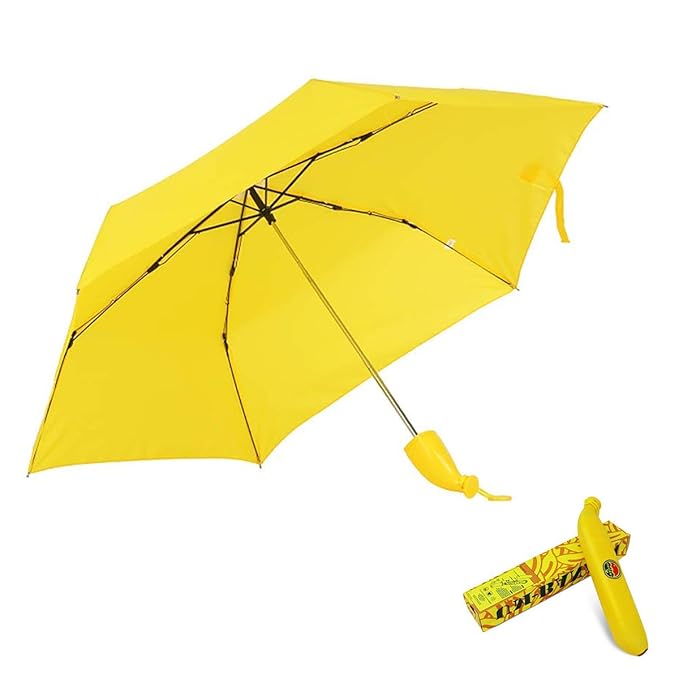 Portable Banana Folding Umbrella | UV Protection Sun & Rain Umbrella