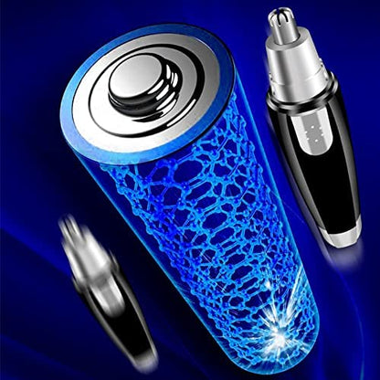 SILENCIO Ear and Nose Hair Trimmer | Pain-Less Eyebrow & Facial Hair Clipper for Men & Women