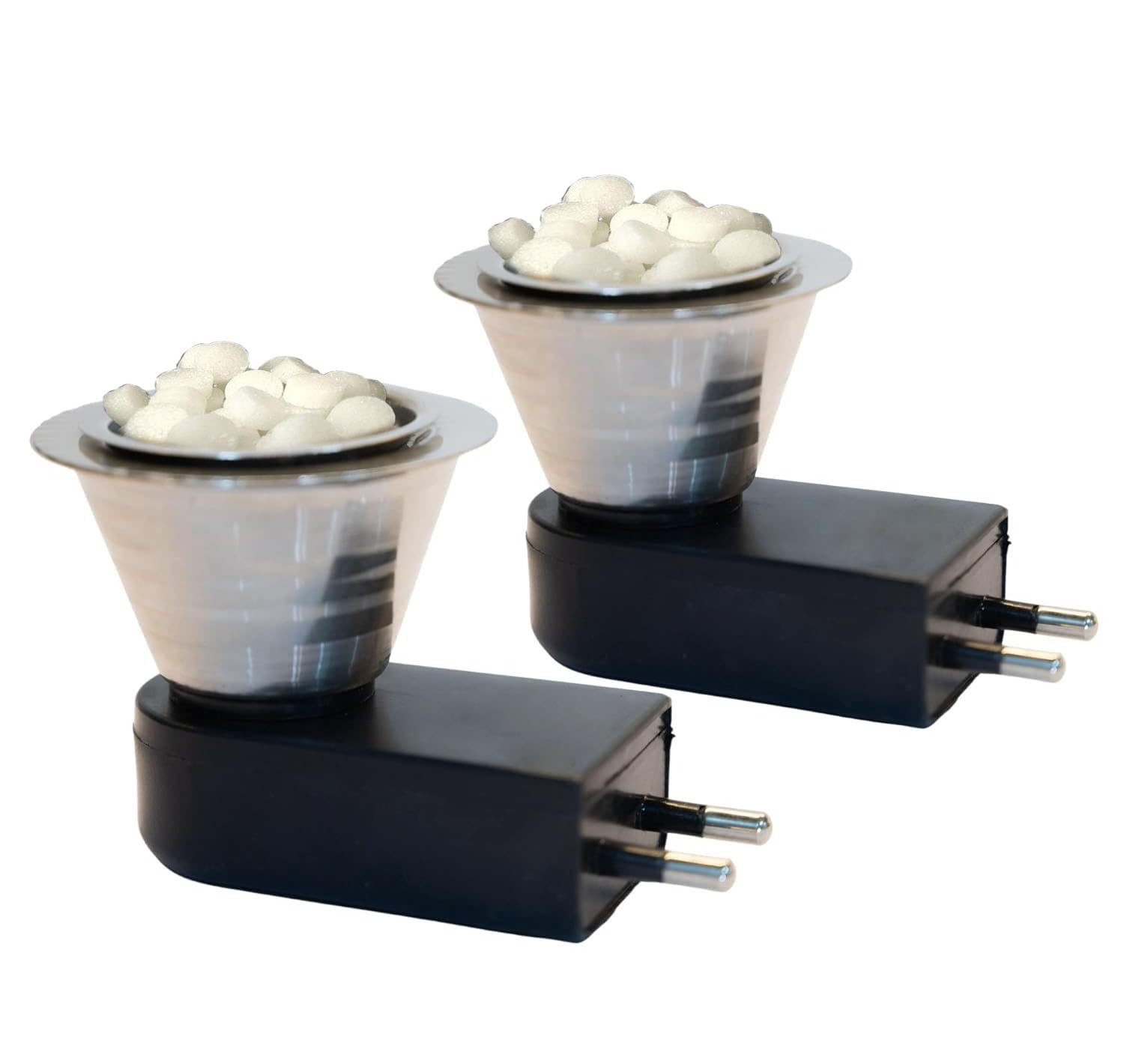 PANCA Steel Kapoor Dani | Electric Camphor & Bakhoor Diffuser for Home. ( SET OF 2 )