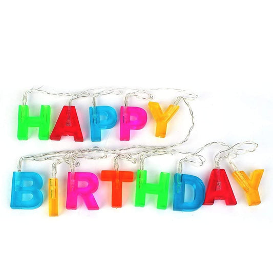 Crackles Happy Birthday LED Alphabet Light Letters | Party Decoration for Kids & Adults