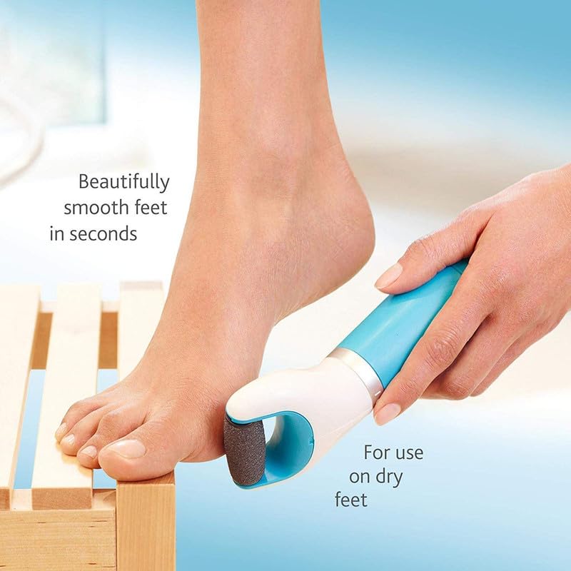 Scholazs Rechargeable Pedicure USB Roller | Cordless Electronic Foot Scrubber for Dead Skin Removal