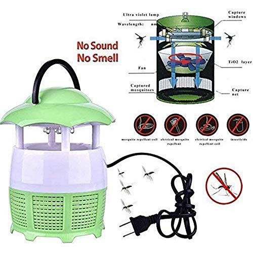 LOSOFY Green Plastic Electronic LED Mosquito Killer Lamp: Effective Insect Trap for Home, Office & Outdoor Use