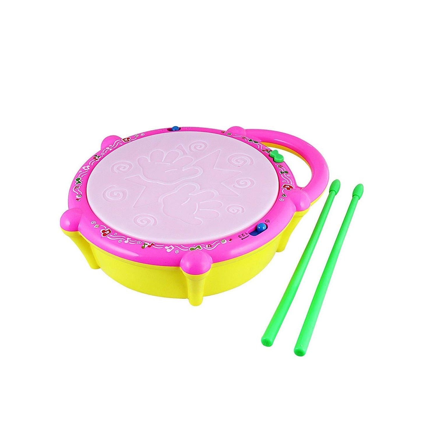 Toyshine Flash Drum with 3D Lights & Music | Fun Baby Toy for 2-4 Year Olds