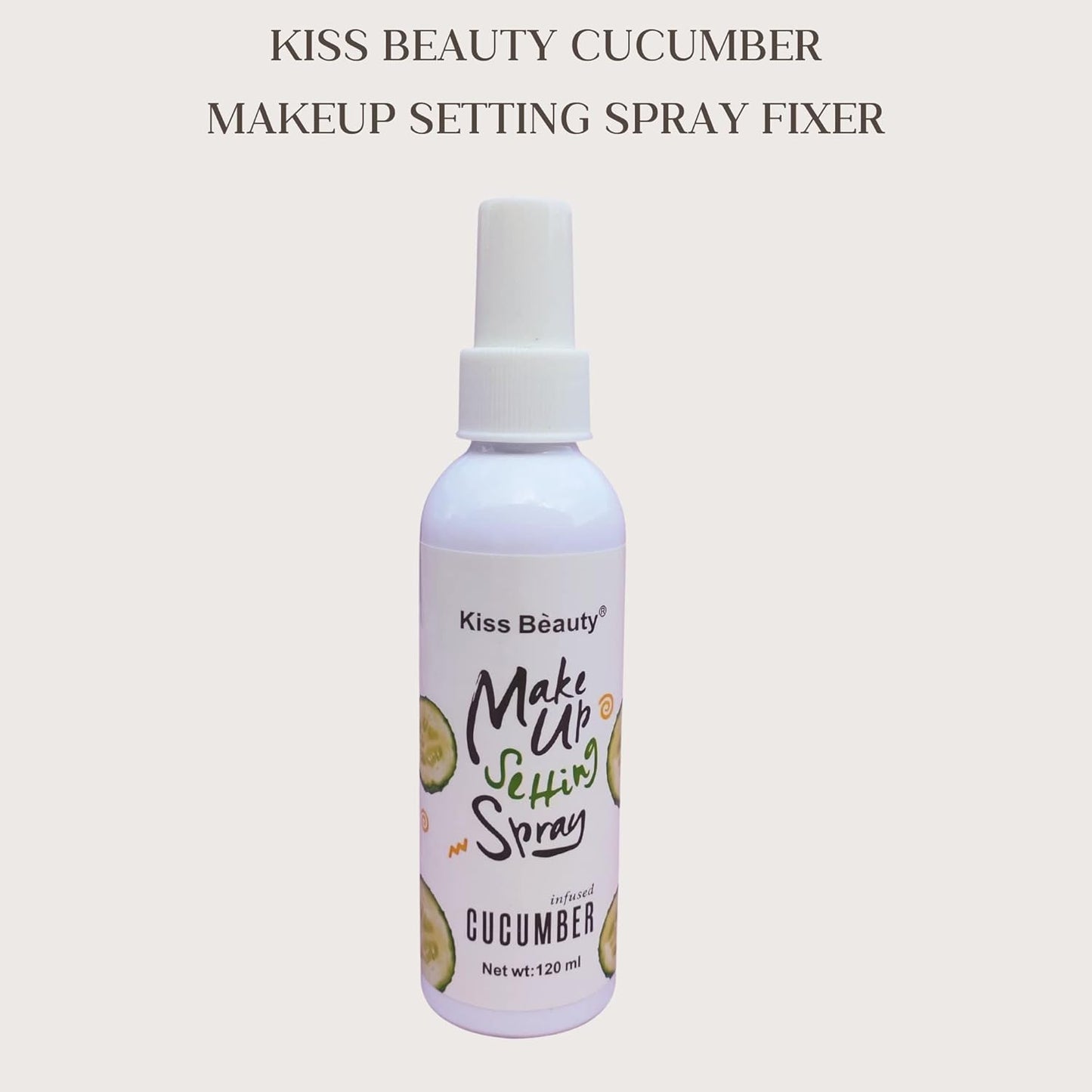 Kiss Beauty Makeup Fixer - Makeup Setting Spray | Cucumber Infused for Refreshing Long-Lasting Finish.