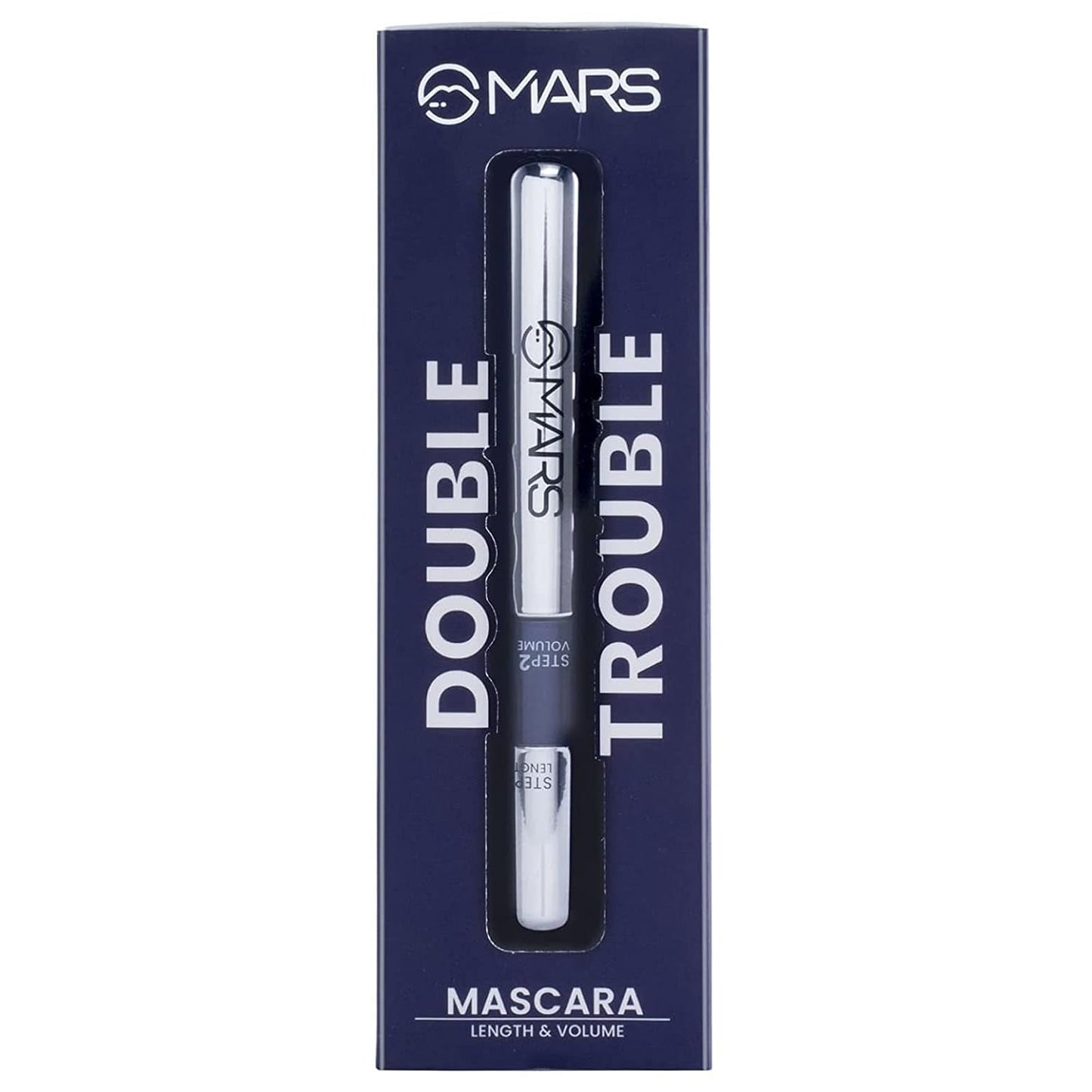 MARS Double Trouble Volumizing & Lengthening Mascara | 2-in-1 Formula for Long-Lasting, Dramatic Lashes (15 ml)