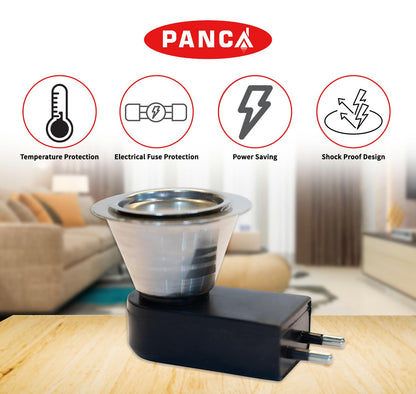 PANCA Steel Kapoor Dani | Electric Camphor & Bakhoor Diffuser for Home. ( SET OF 2 )