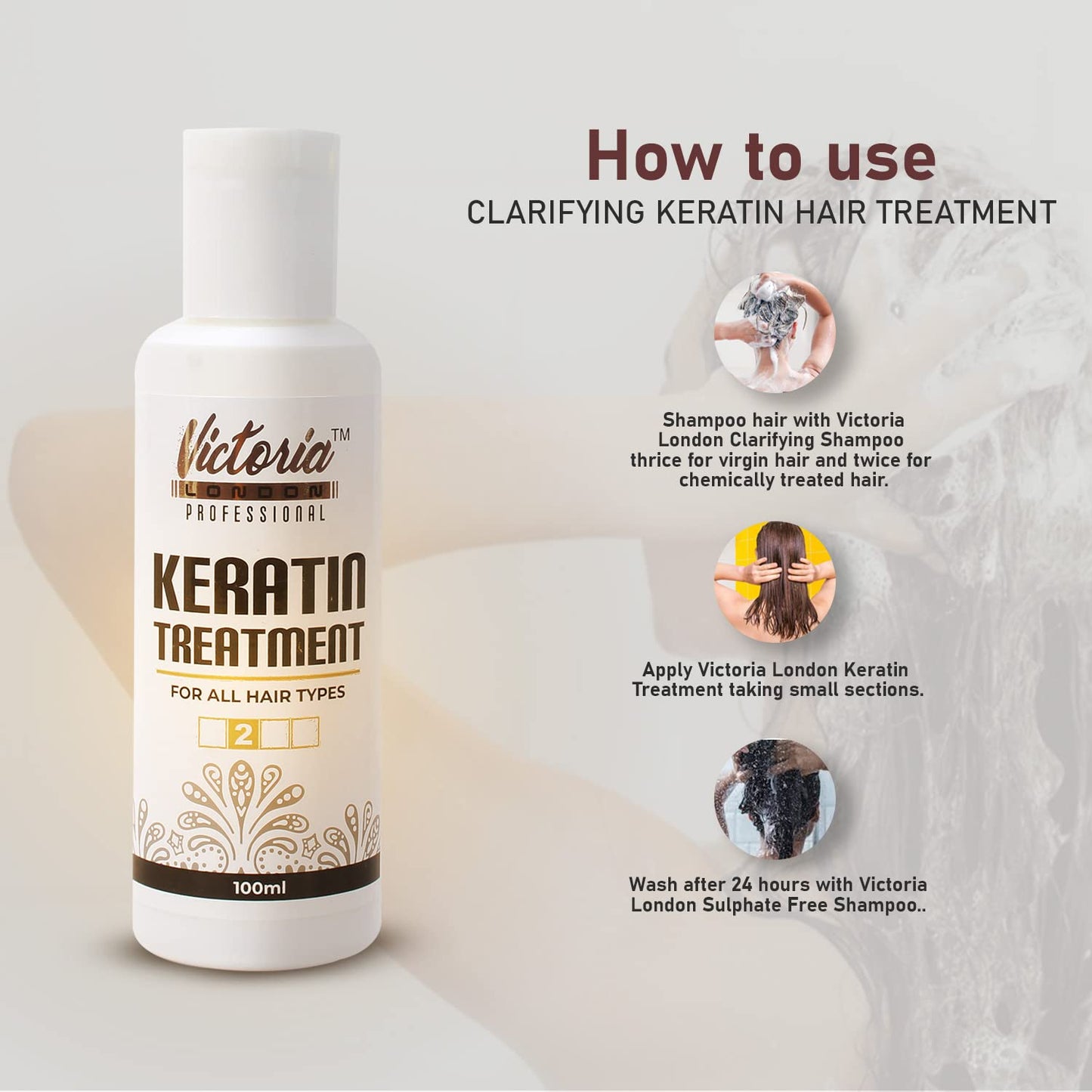 Victoria Keratin Treatment | Smooth, Frizz-Free Hair with Long-Lasting Shine.