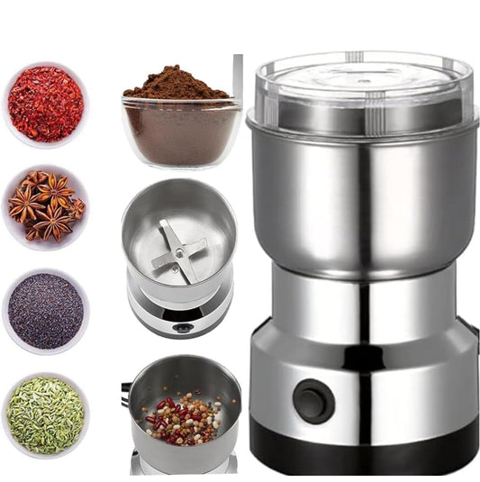 Larrito Stainless Steel Nima Multifunctional Electric Grinder | Coffee Bean Grinder & Household Mixer