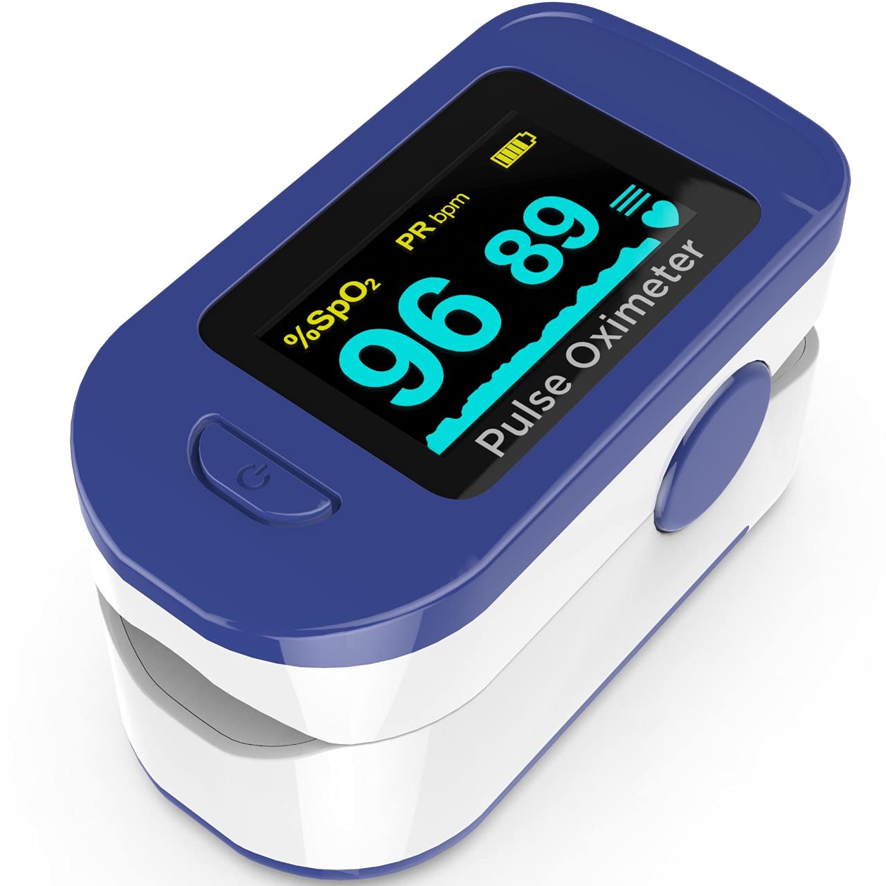 K-Life FTP-103 Finger Tip Pulse Oximeter: Accurate SpO2 and Pulse Rate Monitor for Adults (Blue)