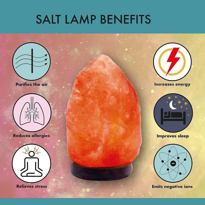 Josan Brothers Himalayan Pink Rock Salt Lamp with Dimmer | Adjustable Brightness for Relaxation