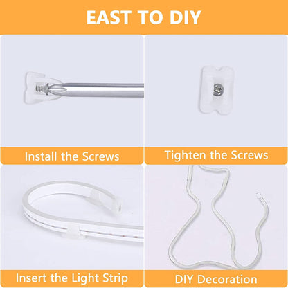 Flexible Waterproof Neon LED Strip - Versatile Silicone Rope Light for Indoor & Outdoor Decoration