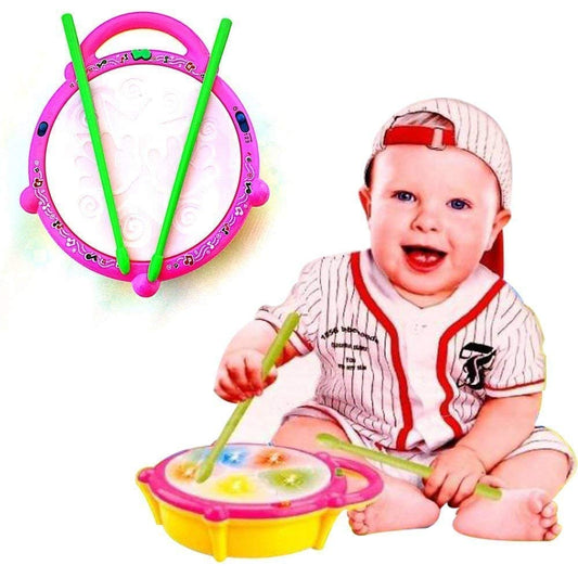 Toyshine Flash Drum with 3D Lights & Music | Fun Baby Toy for 2-4 Year Olds