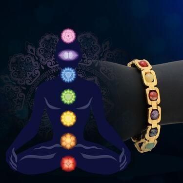 Colorful 7 Chakras Crystal Bead Bracelet