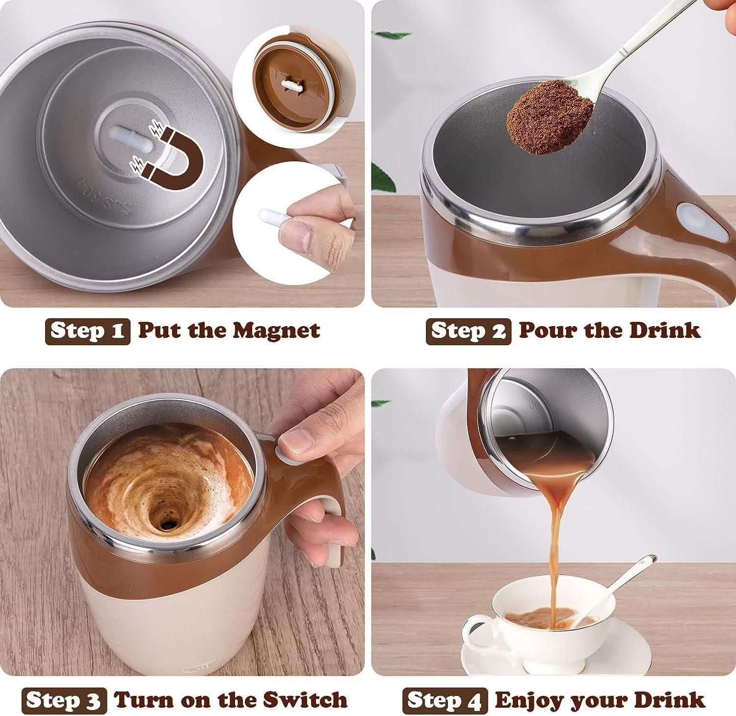 Self Stirring Magnetic Mug- applicable to multiple