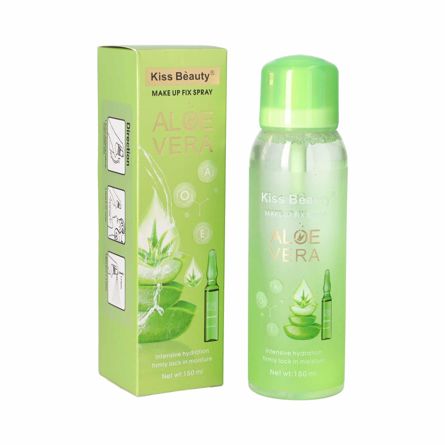 Kiss Beauty Makeup Fixer - Aloe Vera Makeup Fix Spray | Long-Lasting & Hydrating.