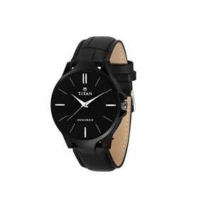 Men's Analog Leather Watch with Classic Design