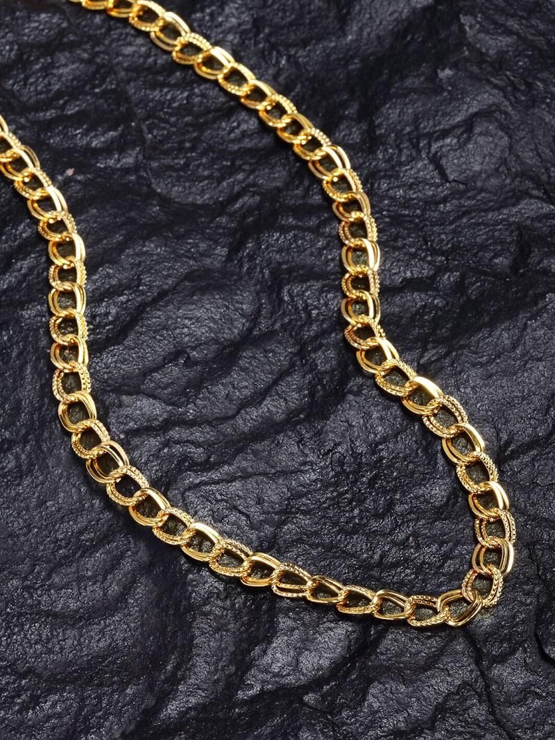 Elegant Gold Plated Chain Alloy Material