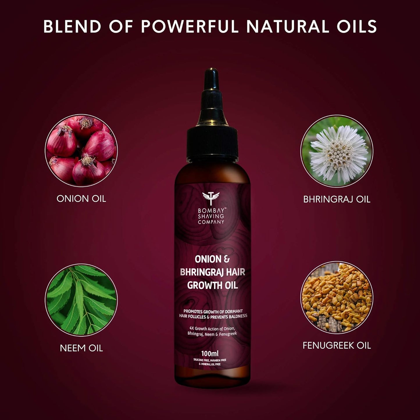 WOW Bhringraj Hair Oil | Strengthening & Nourishing Treatment for Healthy Hair.