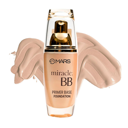 MARS Miracle BB Primer Base Foundation | All-in-One BB Cream for Flawless, Smooth Skin