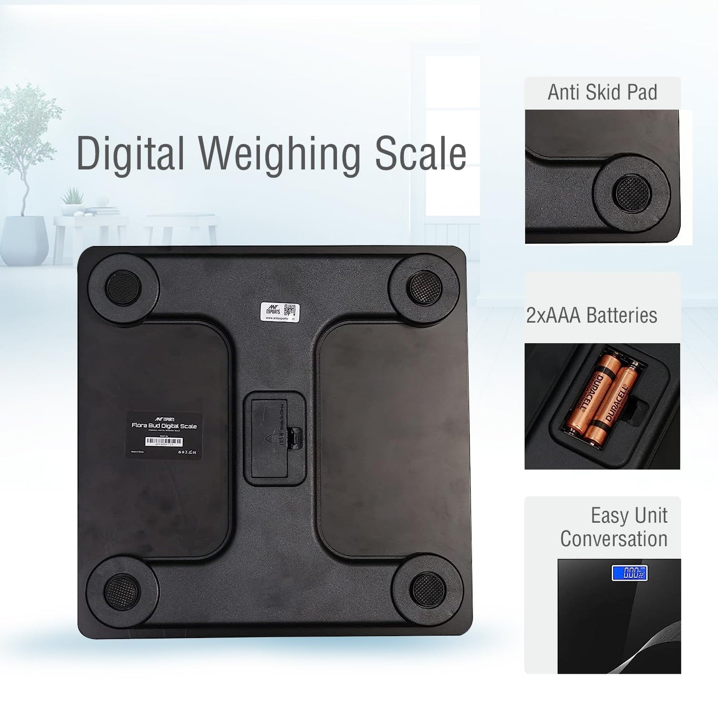 MAXPRO WC135 Wave Digital Weight Scale: High Precision Electronic Weighing Scale with LCD Panel and Tempered Glass