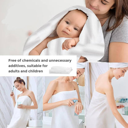 ATIRAMANIYA Tablet Towel Tissues | Big Disposable Pure Cotton Compressed Portable Travel Facial Towels