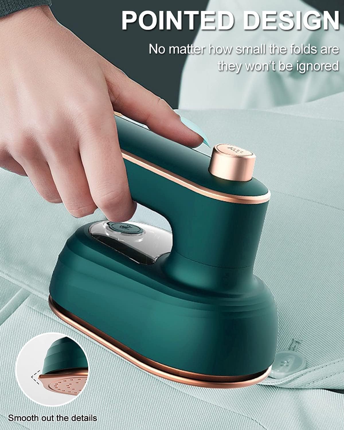 Portable Mini Garment Steamer | Lightweight Handheld Travel Iron for Wrinkle Removal