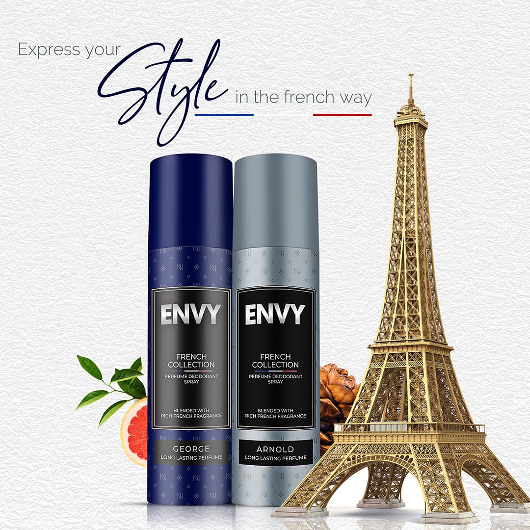 Envy George Aerosol Deodorant | Long-Lasting Luxury Fragrance for Men & Boys.