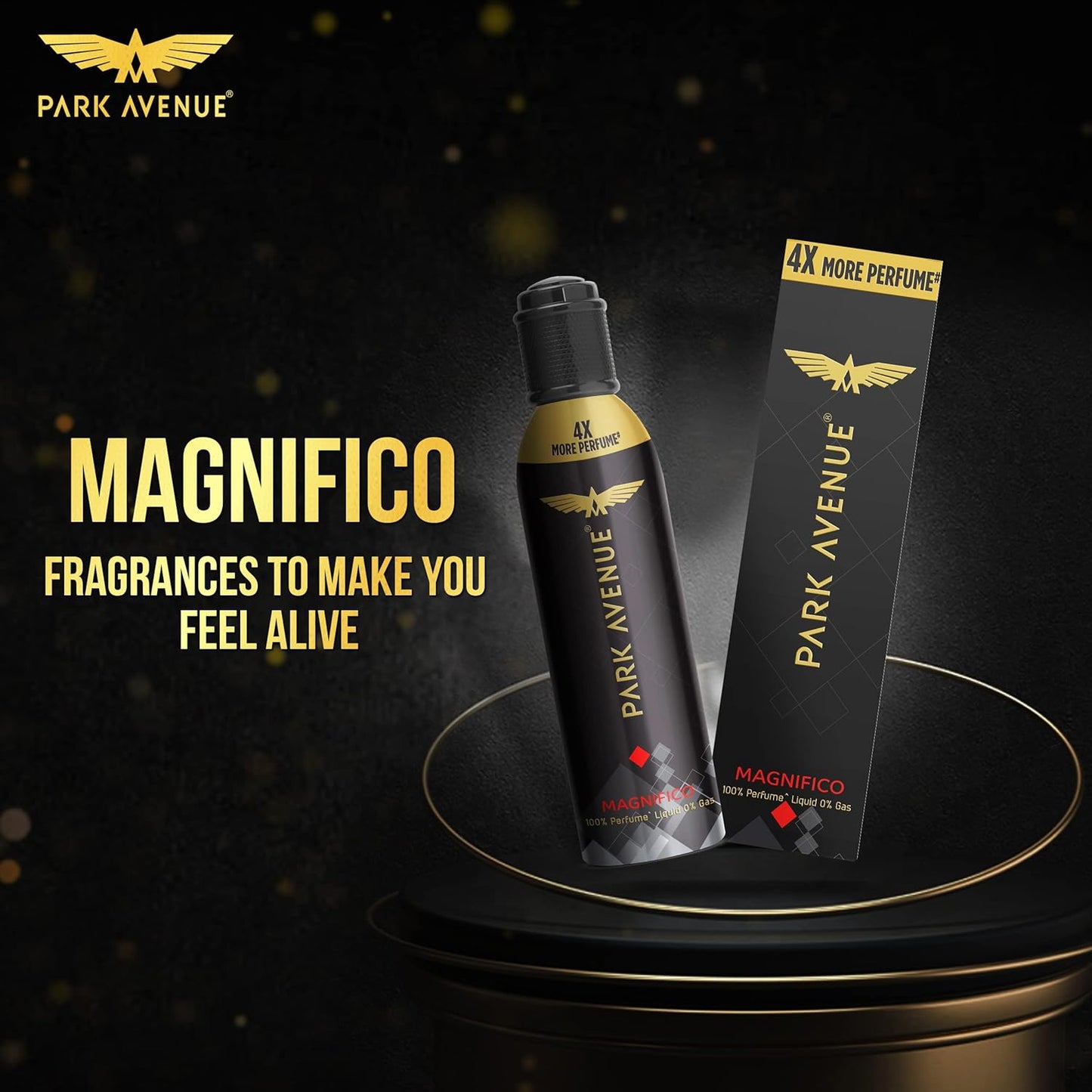 PARK AVENUE Magnifico Long-Lasting Premium Perfume Deodorant Spray.