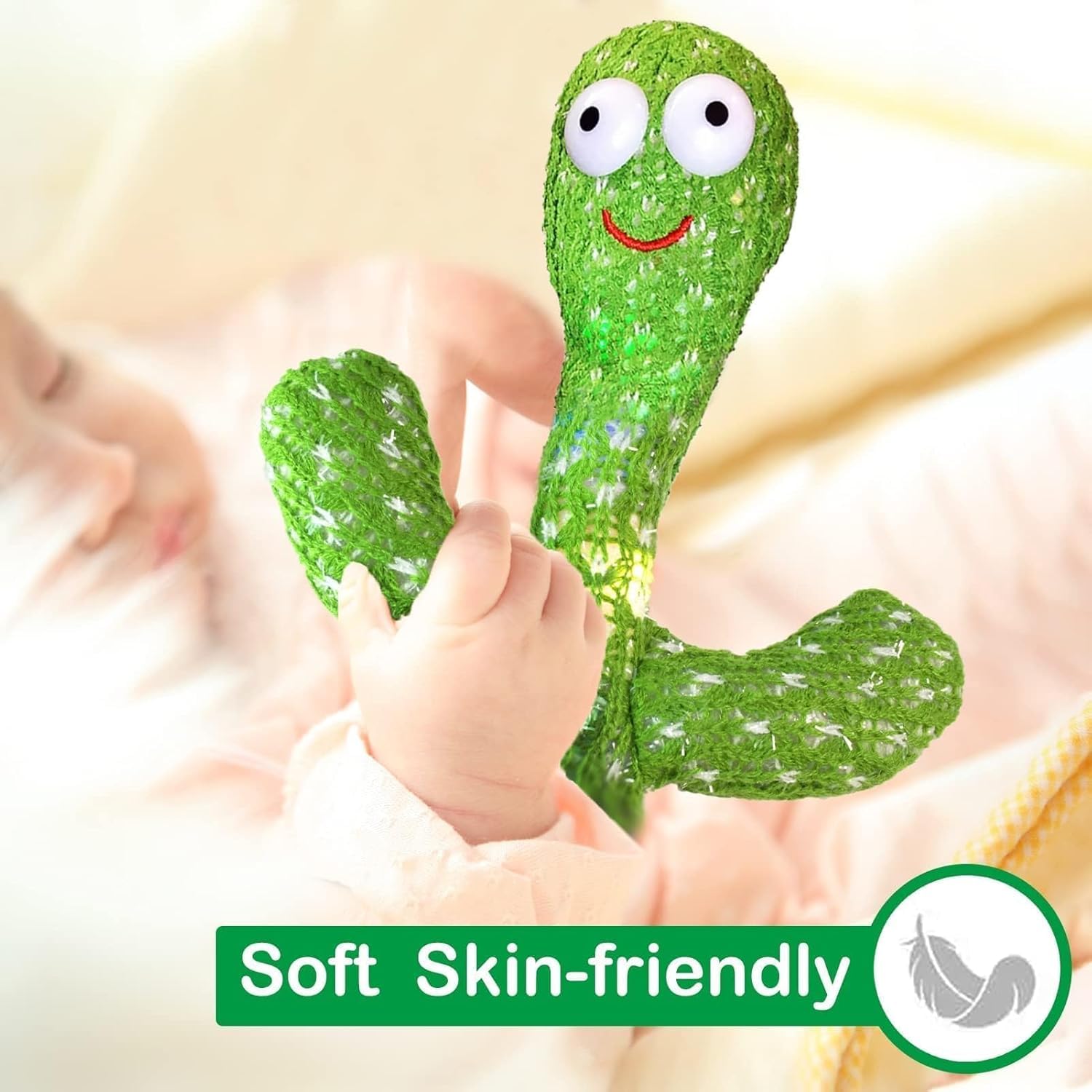 Cactus TOY Dancing,Talking, Singing, Recording & Light-Up Interactive Toy for Toddlers
