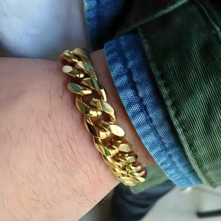 BD Gold Cuban Bracelet for Men