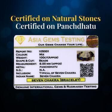 Colorful 7 Chakras Crystal Bead Bracelet