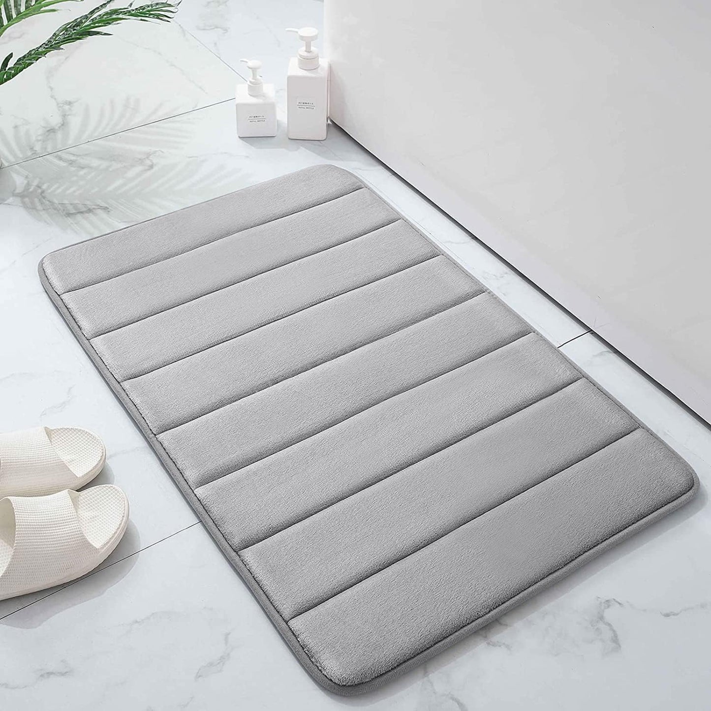 Memory Foam Bath Mat | Large 50 x 80 Inches, Super Absorbent & Non-Slip Bathroom Rug