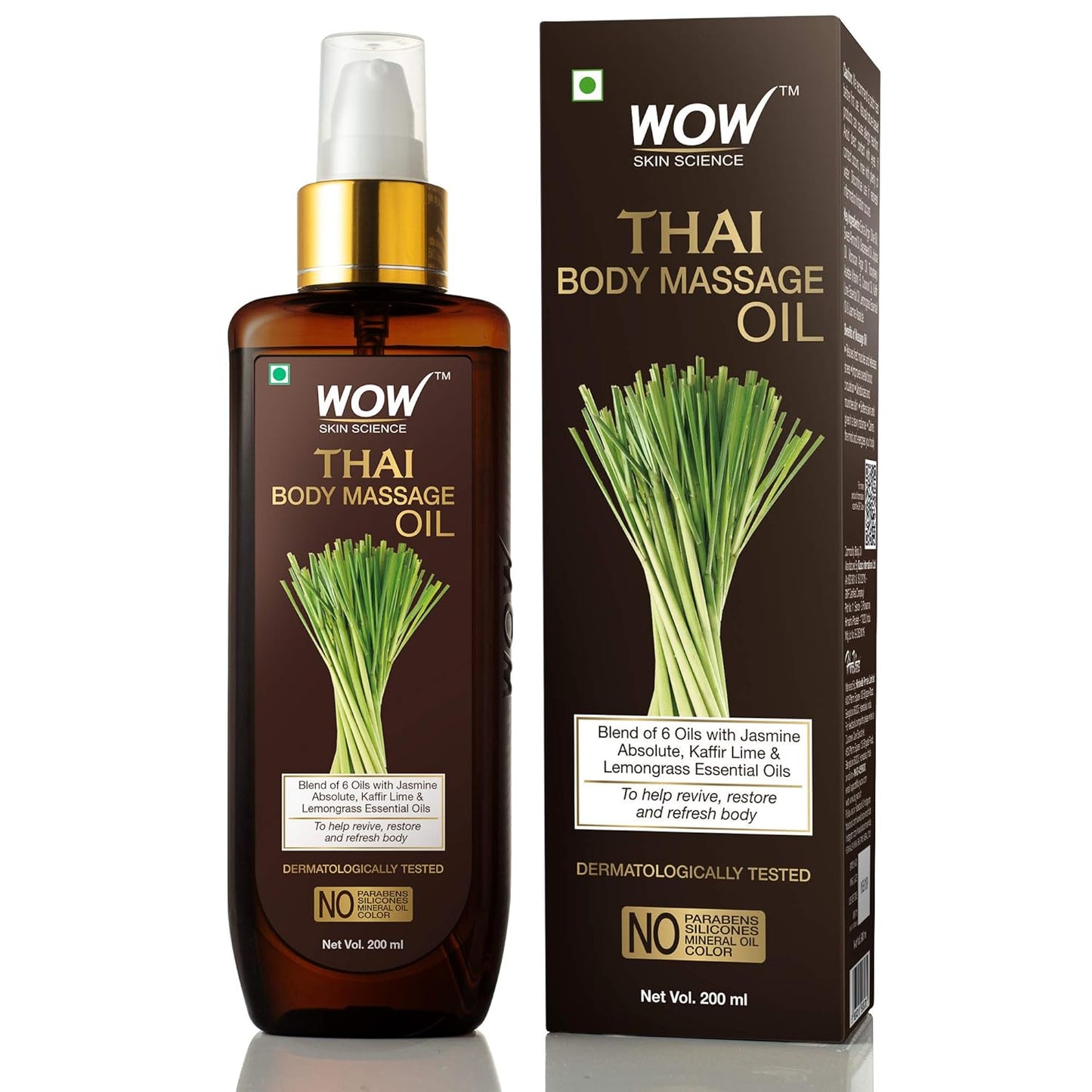 WOW Thai Massage Oil | Relaxing & Soothing Formula for Stress Relief.